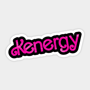 kenergy pink textute Sticker